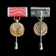 Medalja za vojničke vrline - obostrana minijatura 2 tip, tombak - RRR