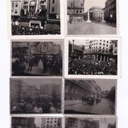 OSLOBOĐENJE ZAGREBA 1945.g., TITO DRŽI GOVOR - lot fotografija