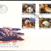 Fauna-Školjke 1988.,FDC