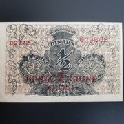 1/2 dinara pretisak 2 krune SHS od 1€