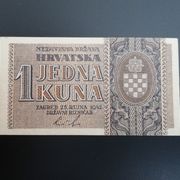 1 kuna 1942 - UNC od 1€