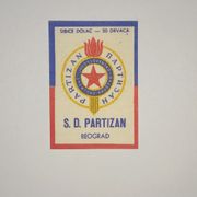 Filumenija - Dolac / S D. Partizan / Naljepnice za šibice