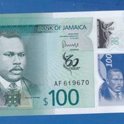 JAMAICA 100 DOLLARS 2022  UNC  POLIMER