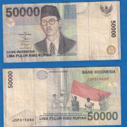 INDONESIA 50 000 RUPEES 1999  RIJETKO