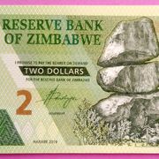 Zimbabve 2 dolara 2019 UNC