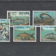 Španjolska - 1977 - fauna / riječne ribe / čista serija