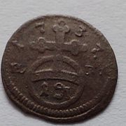 Brandenburg 1 Pfening 1737 srebro
