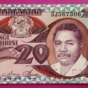 Tanzanija 20 šilinga 1987 UNC vrlo rijetka