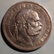 Austrija 5 kruna 1907 srebro (.900) • 24 g • ⌀ 36 mm. kvaliteta kao na slik