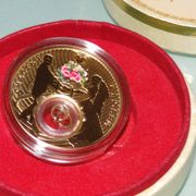 2013 Niue 2$ - Wedding coin Gold Plated srebro .925 28,28 grama