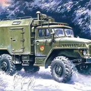 Maketa kamion Ural-375A Command 50 Vozilo 1/72 1:72