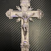 Antikni srebreni križ, venecija, s puncama