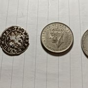 5 srebrnih kovanica