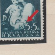 NDH 1942 ☀ set Pomoć + gravura " oznaka A na rukavu" , Majka s djetetom