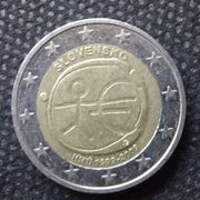 2 eura Slovačka komemorativna 1999-2009
