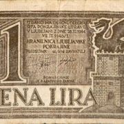 Slovenia 1 Lira 1944