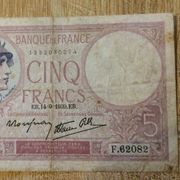 FRANCUSKA 5 franaka