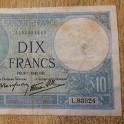 FRANCUSKA 10 franaka