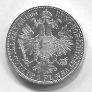 AUSTRIA - 1 florin, 1861. srebro