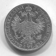 AUSTRIA - 1 florin, 1861. srebro