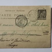 Stara i zanimljiva francuska putovala dopisnica