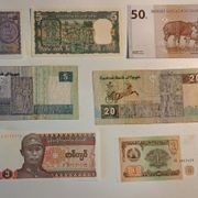 Lot 10 Starih Novčanica Afrika i Azija