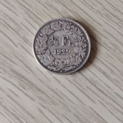 1/2 franka 1929.