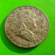 USA - Half Dollar 1962 D - Srebro