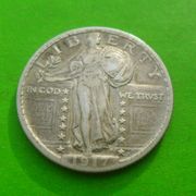 USA - Quarter Dollar 1917 - Standing Liberty