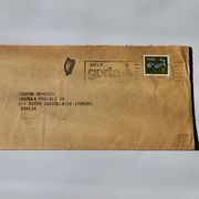 Omotnica pisma poslana iz Irske u Italiju 1974.- atraktivan žig