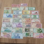 Lot 30 novčanica svijeta