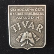 Velika oznaka TIVAR Varaždin iz 1936. godine - kovnica V. Sorlini