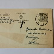 Dopisnica putovala iz Belgije u Italiju 1956. godine