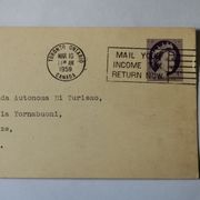 Stara dopisnica putovala iz Kanade u Italiju 1959. godine