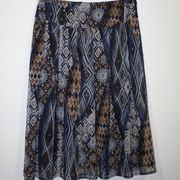 Westerlind suknja plave boje/šareni print, vel. 44/L