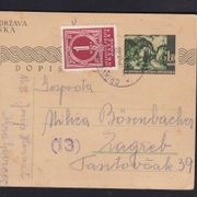 NDH 1943 dopisnica sa „porto kao franco“