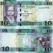 SOUTH SUDAN,JUŽNI SUDAN, 10 POUND 2016 UNC-KUPI ODMAH!!