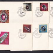 Rusija 1971 - FDC-i - drago kamenje kompletna serija na kovertama, prigodni