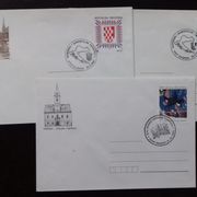 Hrvatska lot od 3 zanimljive koverte sa različitim prigodnim žigovima, razn
