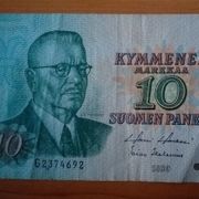 Finska 10 markkaa 1980