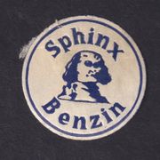 Spinx-Benzin, zaljepnica za pismo iz 1930-tih u dobrom stanju.