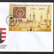 Hrvatska 2009 - FDC - 800 obljetnica proglašenja Varaždina slobodnim kralje