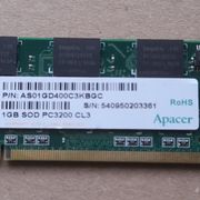 1GB. SOD PC3200 CL3 // RAM 36.