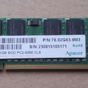 1GB. SOD PC2-5300 CL5 // RAM 34.