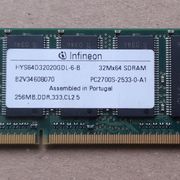 HYS64D32020GDL-6-B 256MB. DDR333 CL2.5 // RAM 27.