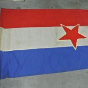 Jugoslovenska zastava sa petokrakom,182x95cm