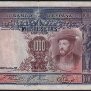 Novčanica Španjolska 1000 Pesetas 1925 Pick 70a