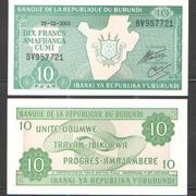 BURUNDI - 10 FRANCS - 2005 - UNC