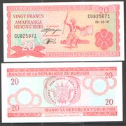 BURUNDI - 20 FRANCS - 1997 - UNC