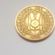 Djibouti 20 franaka 1977 rijetka